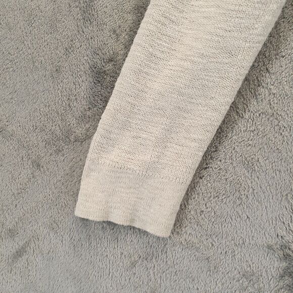 Madewell Womens Size L Cream V-Neck Button up Long Sleeve Oversized Cardigan - Picture 9 of 10